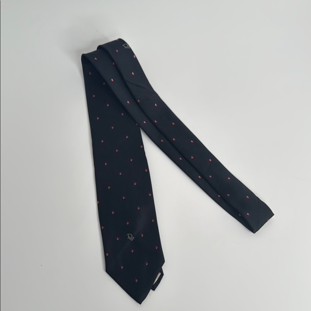Vtg Christian Dior men’s neck tie polyester/silk
